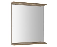 Aqualine Korin Strip Zrcadlo S Led Osvětlením 60x70x12cm, Dub Platin