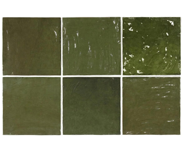 Obklad Equipe La Riviera Botanical Green 13,2x13,2 - zelená