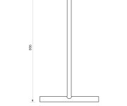 Aqualine Podlahová Stěrka 300x890mm, černá