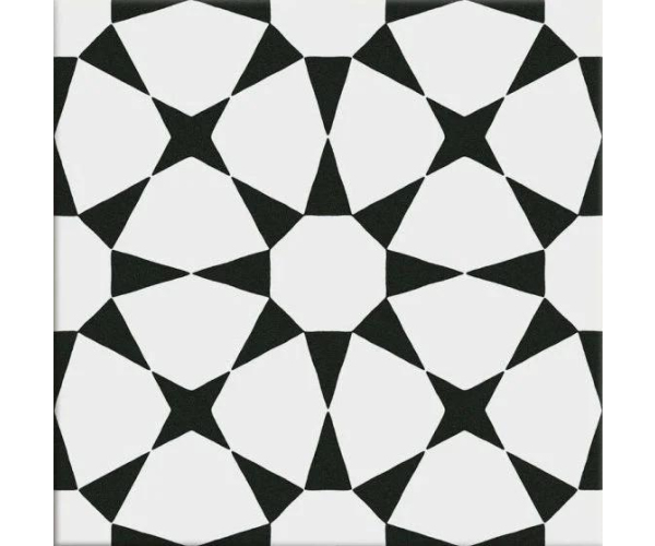 Retro dlažba Cifre Hidra Prisma White 20x20 Matt.