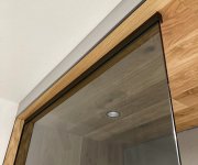 Polysan Architex Sada Pro Neviditelné Uchycení Skla, Podlaha-stěna-strop, 1610x2600mm, černá Mat