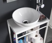 Sapho Crest Konzole S Policí, 39,5x45x21,7cm, Bílá Mat