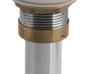 Sapho Thin Umyvadlová Výpust 5/4“, Click-clack, Rockstone Zátka, Bílá Mat