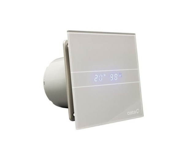 Cata E-100 Gsth Koupelnový Ventilátor Axiální S Automatem,4w/8w,potrubí 100mm,stříbrná
