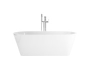 Vana Solo - Vana Solo 178x80, volně stojící, bílá, krytka přepadu a odtoku chrom XC00100025