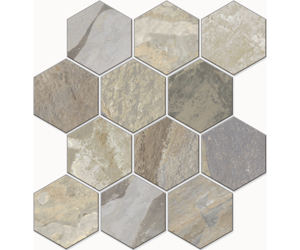Mozaika jako kámen EdimaxAstor More Mosaico Esa Sage 30x34 Matt. Rett.