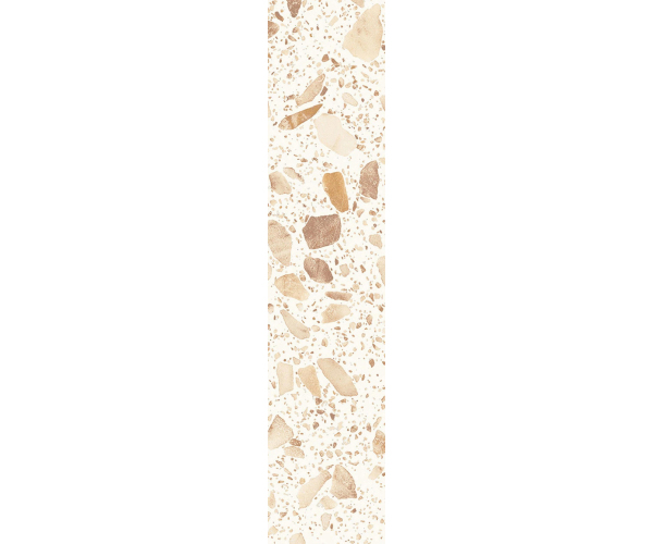 Dlažba jako terrazzo Sant Agostino Iro Next Sand 6,5x30 Silk. Rett. - béžová