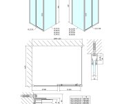 Polysan Easy Obdélníkový Sprchový Kout 1100x700mm, čiré Sklo L/p Varianta