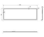 Sapho Gemini Zrcadlo S Led Osvětlením 160x55cm