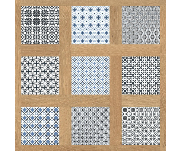 Dlažba jako dřevo EdimaxAstor Groove Cassettone Majolica 80x80 Matt. Rett.