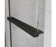 Mereo Polička K Walk In, 120 Cm, černý Alu