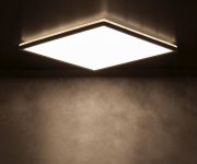 Miledo Azpo Stropní Led Svítidlo, 300x300mm, 17,5w, 3000/4000/6000k, Ip54, černá Mat