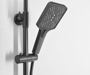 Aqualine Flery Sprchový/vanový Sloup S Pákovou Baterií, Otočné Ramínko, Gun Metal