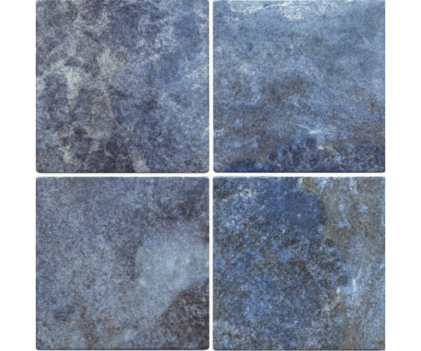 Protiskluzná dlažba jako kámen Gres Aragón Ocean Blue Bali 15x15 Matt - modrá