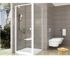 Pevná stěna Pivot PPS - PPS 100, bílá+transparent