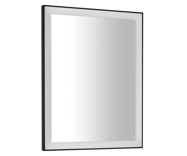 Sapho Gano Zrcadlo S Led Osvětlením V Rámu 60x80cm, černá