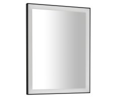 Sapho Gano Zrcadlo S Led Osvětlením V Rámu 60x80cm, černá