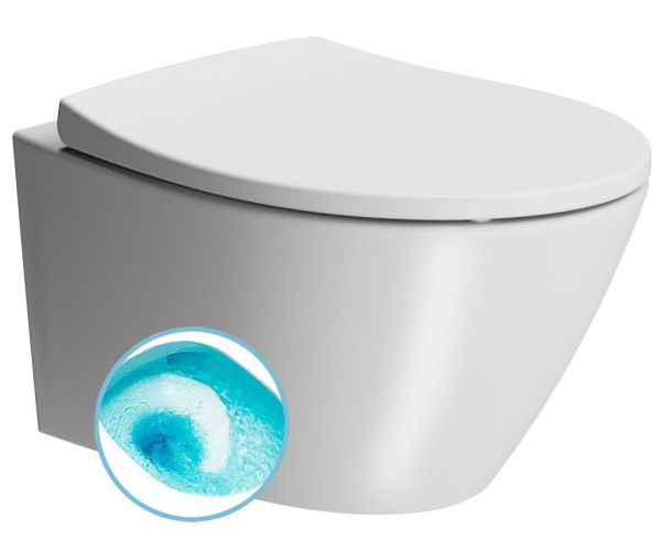 Gsi Modo Závěsná Wc Mísa, Swirlflush, 37x52cm, Bílá Dual-mat