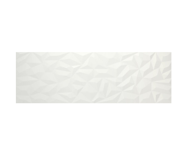 Vzorovaný dekor APE Silk Ole White 40x120 Rect.  - bílá
