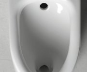 Kerasan Aquatech Urinál Se Zakrytým Přívodem Vody 21x53,5 Cm, Včetně Sifonu, Bílá