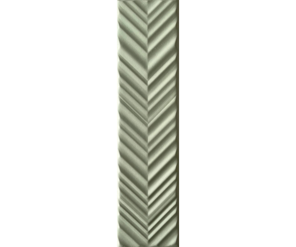 Obklad Elios Dust Sage chevron 5x20 - zelená