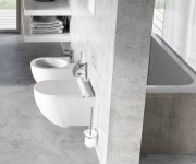 Držák s nádobou a WC štětkou Chrome - CR 410.00CR Držák s WC štětkou a nádobkou, chrom X07P196