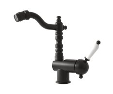 Bidetová baterie  bez výpusti LABE Černá - matná 3/8" L508.0/9CMAT