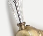 Sapho Kirké Crystal Stojánková Dřezová Baterie, Páčka Krystal, Bronz