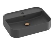 Umyvadlo Ceramic Slim Shelf R - Umyvadlo Ceramic Slim Shelf R 55, s otvorem pro baterii, s přepadem, antracit XJX03155004