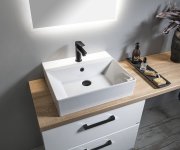 Aqualine Lotta Stojánková Umyvadlová Baterie, černá Mat