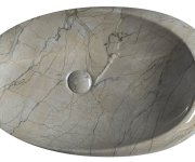 Sapho Dalma Keramické Umyvadlo Na Desku, 68x44cm, Grigio