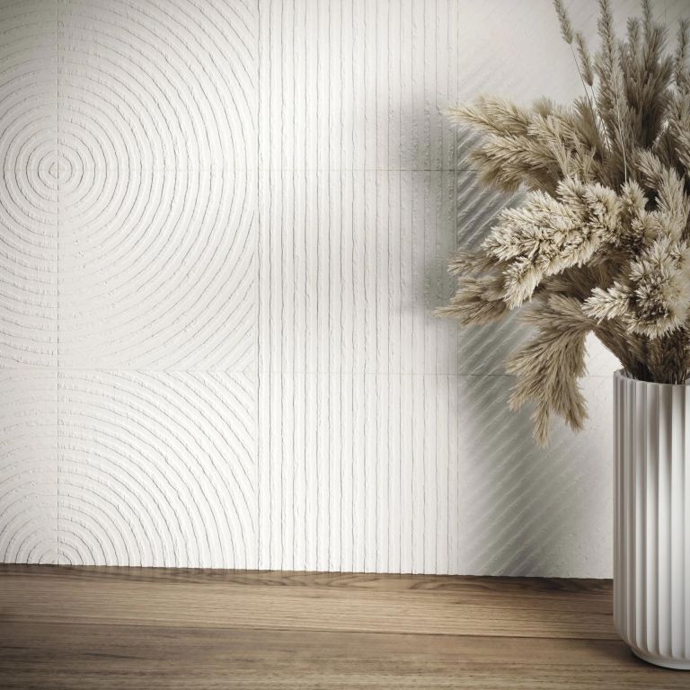 Realizace Detail stěny z obkladu ze série Ape Esencia Material Jai Gon Natural