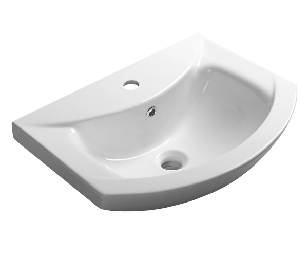 Aqualine Zero Keramické Umyvadlo Nábytkové 55x43,5cm, Bílá