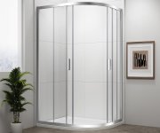 Polysan Easy čtvrtkruhová Sprchová Zástěna 1100x800mm, L/r, čiré Sklo