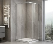 Aqualine Agga Obdélníková Sprchová Zástěna 900x800mm, čiré Sklo