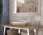 Obklady nejen do koupelny Equipe Splendours White a Blue Night