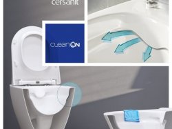Bez okrajové řešení CleanOn udrží Vaši toaletu snadno bez bakterií a nečistot
