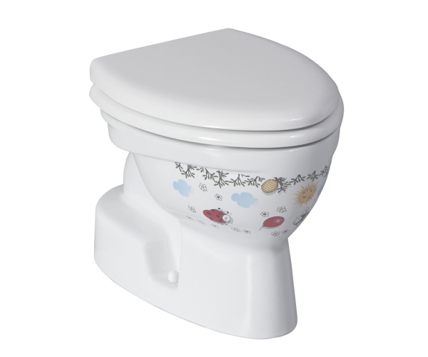 Creavit Kid Wc Mísa Kombi, Spodní Odpad, Dekor