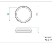 Náhradní Krytka Na Kartuše Pro Baterie Dak10201 AQS+KPP-4