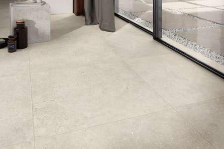 Dlažba v imitaci kamene Sichenia Ar_Gent Cream 60x60 Rett. minimalistická