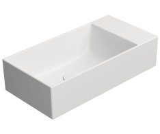 Gsi Kube X Keramické Umývátko 50x25cm, Broušená Spodní Hrana, Bez Otvoru, Pravé/lev