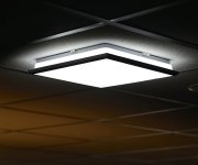 Sapho Silver Stropní Led Svítidlo 28x28cm, 10w, 230v, 3000k/4000k/6500k, Ip44, Chrom