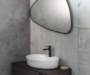 Sapho Elena Zrcadlo S Led Podsvícením 20w, 68x96cm, černá Mat