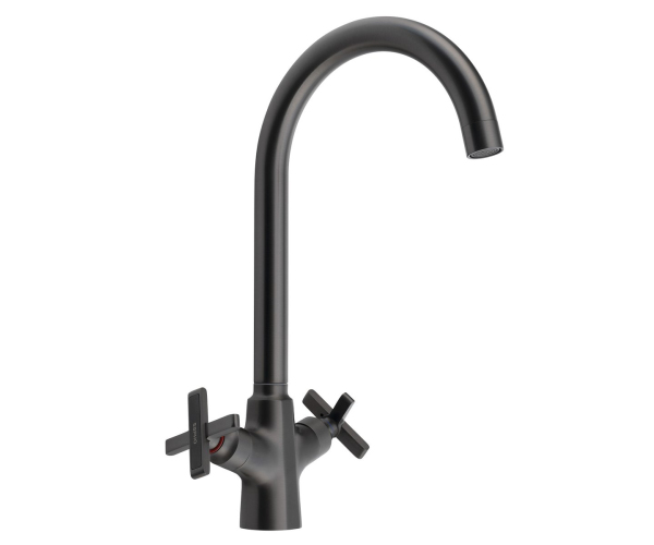 Sapho Xella Stojánková Dřezová Baterie, Gun Metal