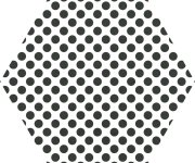 Proměnlivé dlaždice Moma White Hex (Codicer) obsahují 24 různých dekorů