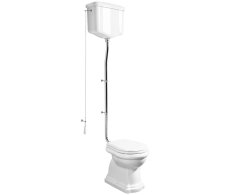 Kerasan Retro Wc Mísa S Nádržkou, Spodní Odpad, Bílá-chrom