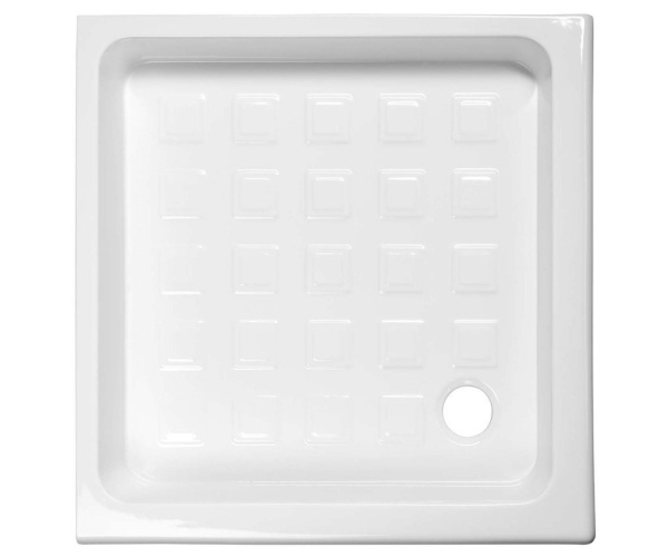 Kerasan Retro Keramická Sprchová Vanička, čtverec 90x90x20cm, Bílá
