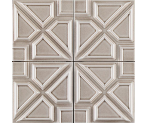 Retro dekor Grazia Formelle Milano Greigo 13x13 - béžová