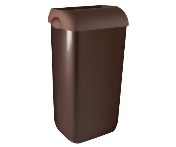 Marplast Colored Odpadkový Koš Nástěnný S Víkem 23l, Abs, Soft Touch, Hnědá