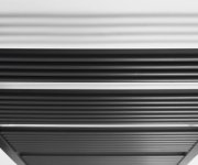 Aqualine Direct Otopné Těleso S Bočním Připojením 600x1320mm, černá Mat